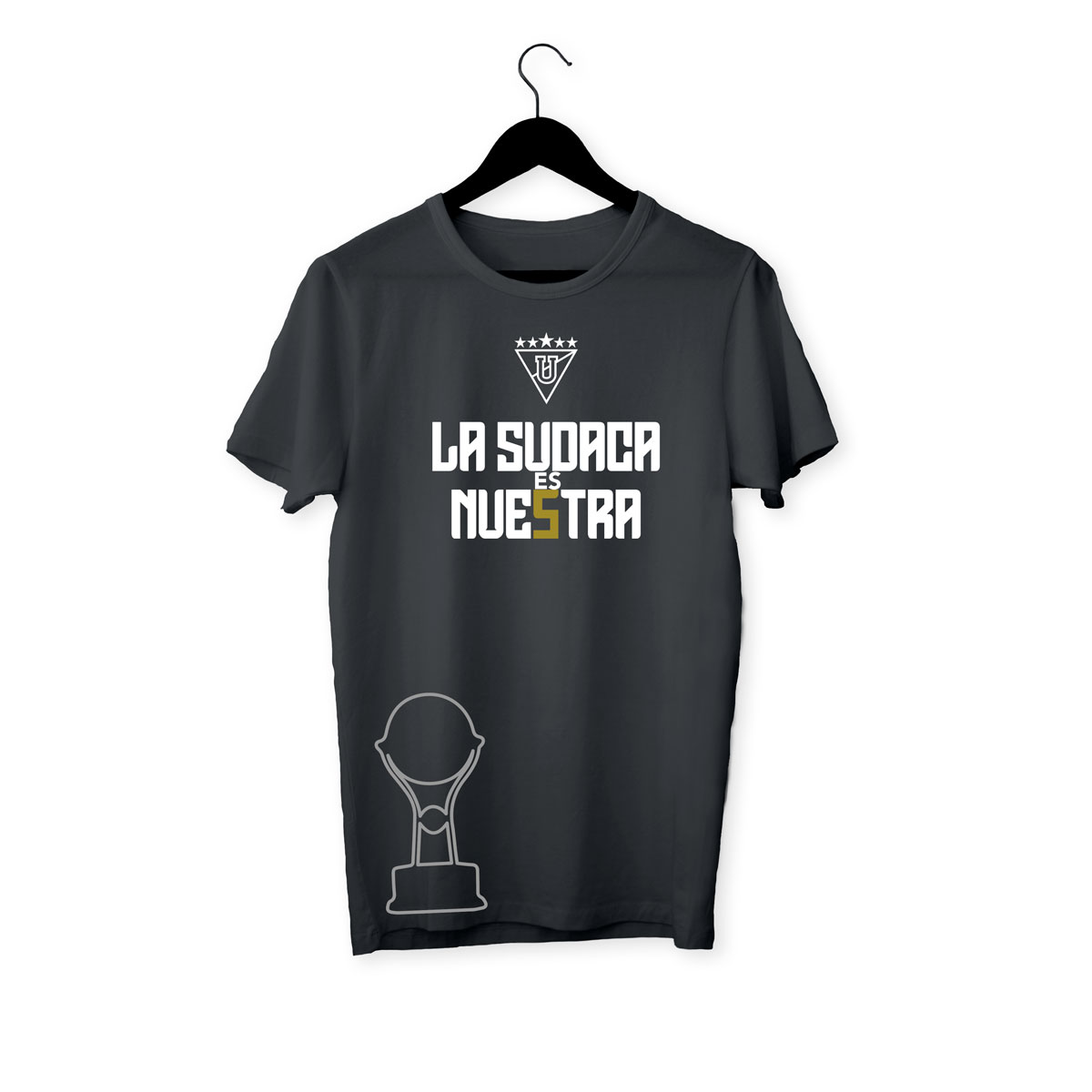 Camiseta negra CAMPEONES – DE LIGA SOY